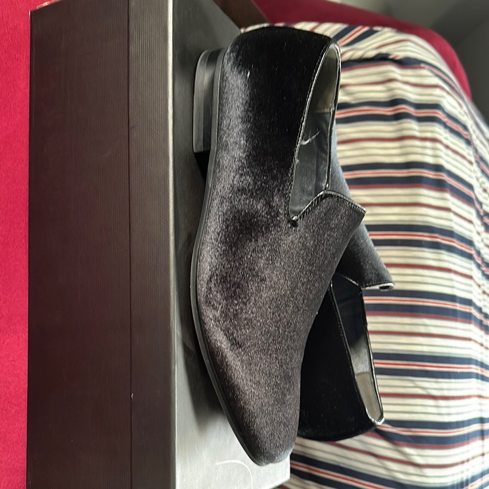 Elegant Black Velvet Loafers